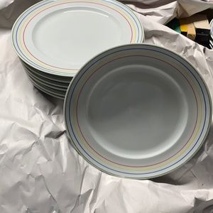 7x ALFOLDI Fine Porcelain Dinner Plates 7.5"